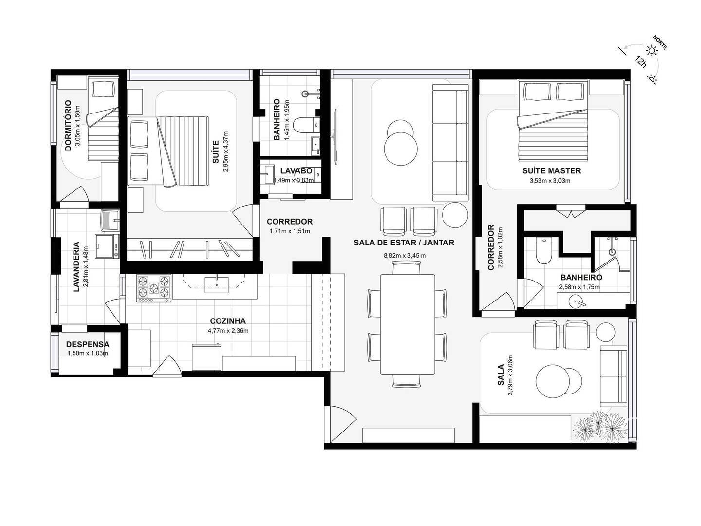 Apartamento à venda com 2 quartos, 114m² - Foto 10