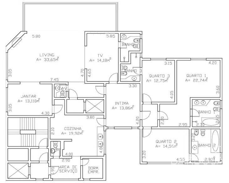 Apartamento à venda com 3 quartos, 247m² - Foto 13