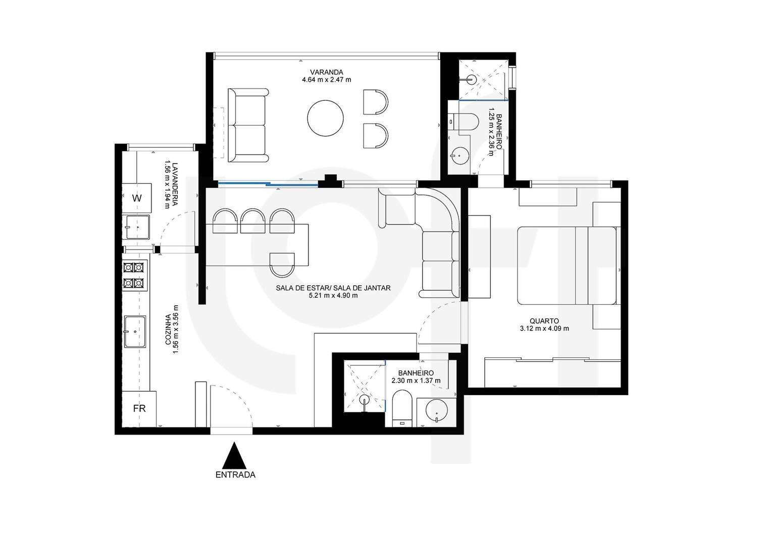 Apartamento à venda com 1 quarto, 73m² - Foto 14