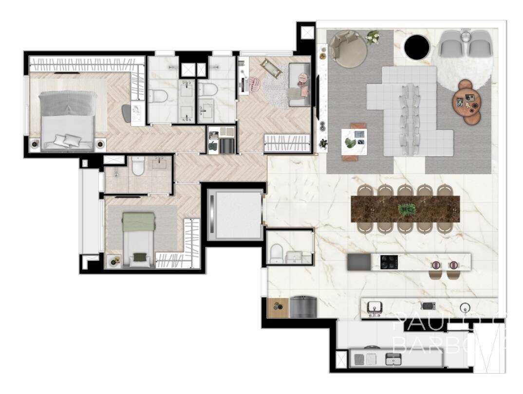 Apartamento à venda com 3 quartos, 144m² - Foto 9